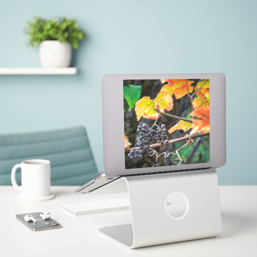 Ripe Isabella druif Sticker (Laptop op bureau)