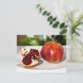 Ripe pomegranaat briefkaart (Staand voorkant)