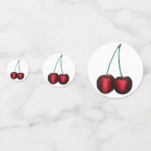 Ripe Red Cherry Cherry Summer Stone Fruit Foodie Confetti (Voorkanten)
