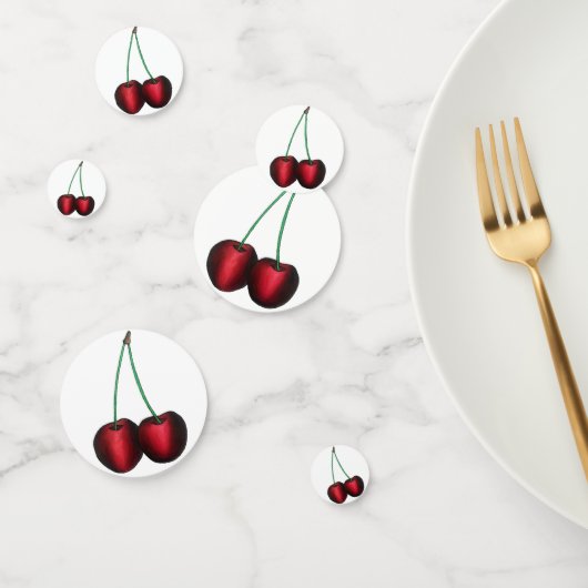 Ripe Red Cherry Cherry Summer Stone Fruit Foodie Confetti (Groep)