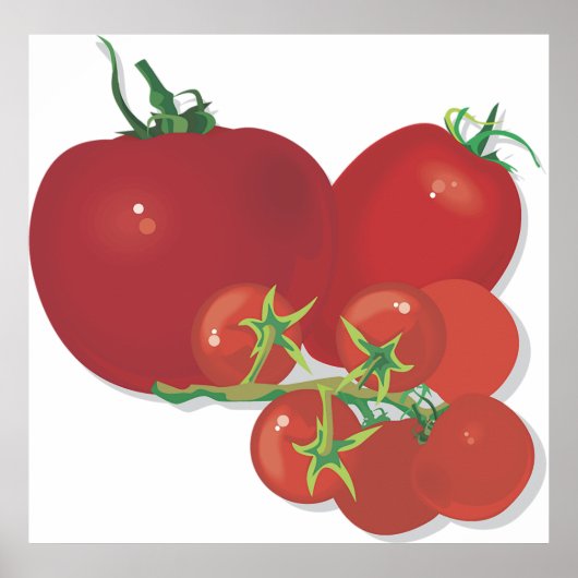 Ripe Red Tomaten Poster (Voorkant)