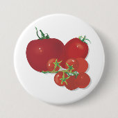 Ripe Red Tomaten Ronde Button 7,6 Cm (Voorkant)