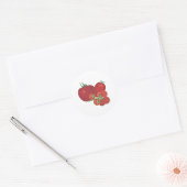 Ripe Red Tomaten Ronde Sticker