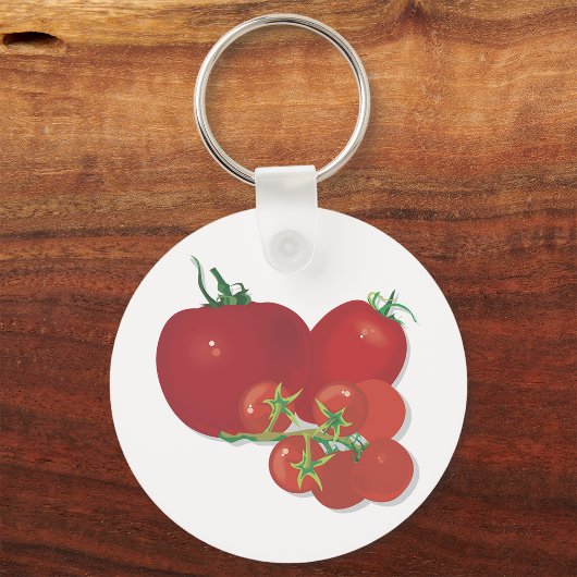 Ripe Red Tomaten Sleutelhanger
