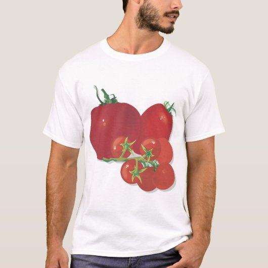 Ripe Red Tomaten T-shirt (Voorkant)