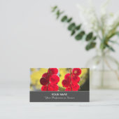 Ripe rode fruitige aalbessen voor boeren busin visitekaartje (Staand voorkant)