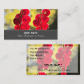 Ripe rode fruitige aalbessen voor boeren busin visitekaartje (Voorkant / Achterkant)