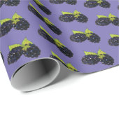 Ripe Summer Blackberry Berry Berry Cadeaupapier (Rol Hoek)