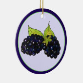 Ripe Summer Blackberry Berry Berry Keramisch Ornament (Rechts)