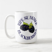 Ripe Summer Blackberry Berry Berry Koffiemok (Links)