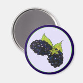 Ripe Summer Blackberry Berry Berry Magneet (Voorkant / Achterkant)