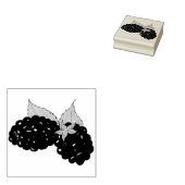 Ripe Summer Blackberry Berry Berry Rubberstempel (Gestempeld)