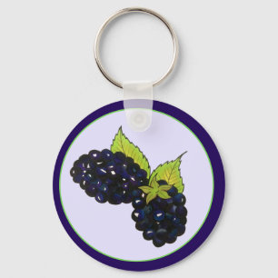 Ripe Summer Blackberry Berry Berry Sleutelhanger