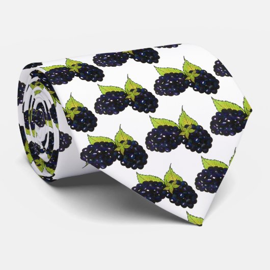 Ripe Summer Blackberry Berry Berry Stropdas (Opgerold)