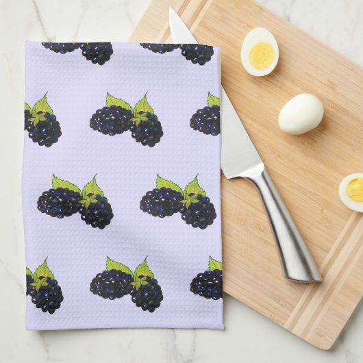 Ripe Summer Blackberry Berry Berry Theedoek (Quarter Fold)