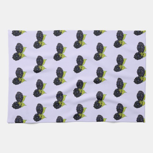 Ripe Summer Blackberry Berry Berry Theedoek (Horizontaal)