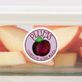 Ripe Summer Paars Plum Fruit Plums Canadees Labels (Aangebracht)