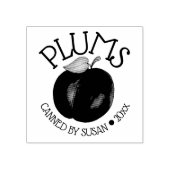 Ripe Summer Paars Plum Fruit Plums Canadees Rubberstempel (Afrduk)