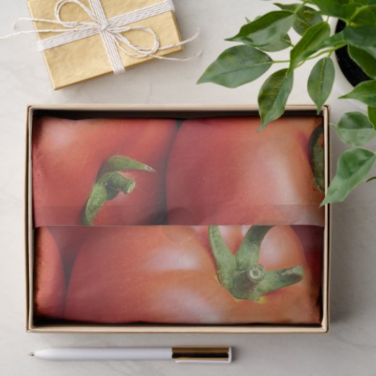 Ripe tomaten - Helderrood, vers Tissuepapier (Geschenk)