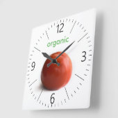 Ripe tomato vierkante klok (Hoek)