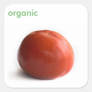 Ripe tomato vierkante sticker