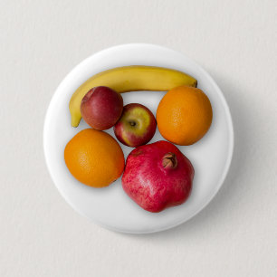 Ripe vruchten ronde button 5,7 cm