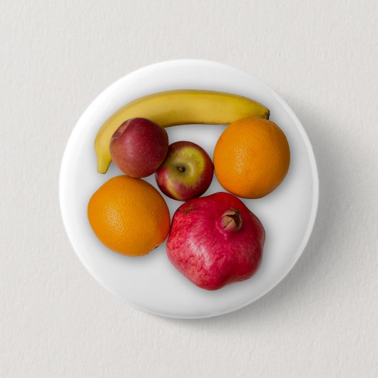 Ripe vruchten ronde button 5,7 cm (Voorkant)