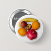 Ripe vruchten ronde button 5,7 cm (Voorkant /achterkant)
