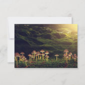 Ripe wilde paddenstoelen in het bos bedankkaart (Voorkant)