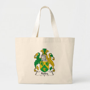 Ripley Family Crest Grote Tote Bag