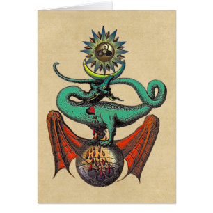 Ripley Scroll Dragon Notecard