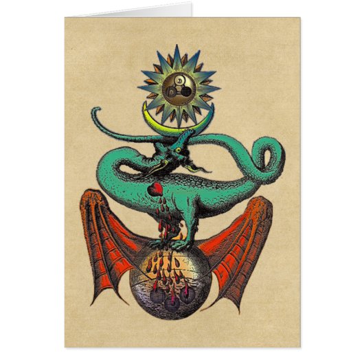 Ripley Scroll Dragon Notecard (Voorkant)