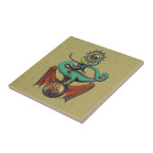 Ripley Scroll Gold Dragon Tegeltje (Zijkant)