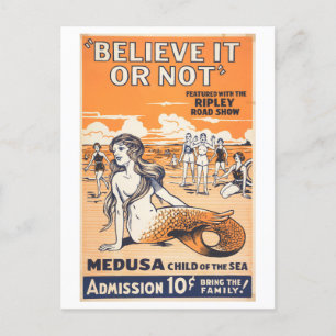 Ripley's Believe It or Not Mermaid Advertentie Briefkaart