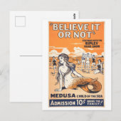 Ripley's Believe It or Not Mermaid Advertentie Briefkaart (Voorkant / Achterkant)