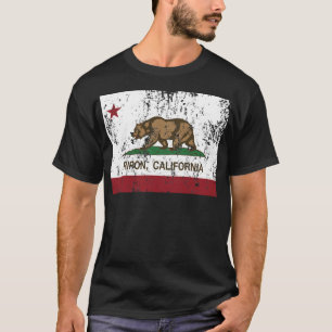 ripon california staatsvlag t-shirt