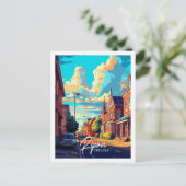 Ripon Engeland vintage reisplaats illustratie Briefkaart (Staand voorkant)