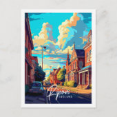 Ripon Engeland vintage reisplaats illustratie Briefkaart (Voorkant)