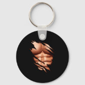 Ripped Abs Clic Funny  Sleutelhanger (Voorkant)