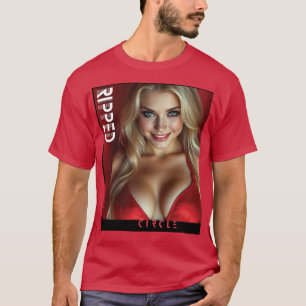 Ripped Circle Mooie vrouw T-shirt