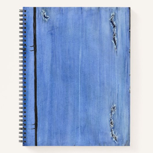 Ripped Denim Spiral Notitieboek (Voorkant)