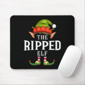 Ripped Elf Group Funny Christmas Pajama Party Muismat (Met muis)