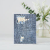 Ripped Jeans Faux Kijk Briefkaart (Staand voorkant)