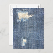 Ripped Jeans Faux Kijk Briefkaart (Voorkant / Achterkant)
