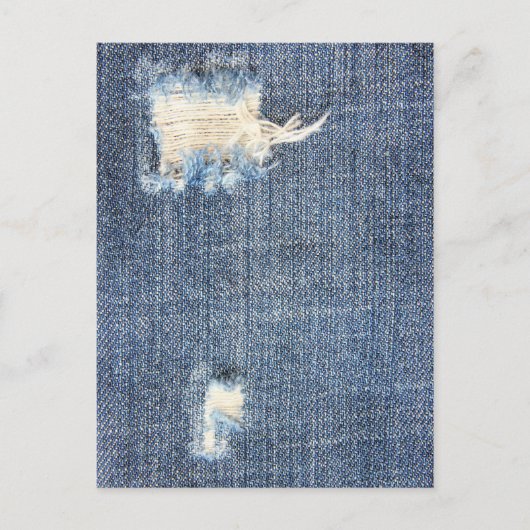 Ripped Jeans Faux Kijk Briefkaart (Voorkant)