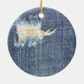 Ripped Jeans Faux Kijk Ornament (Achterkant)