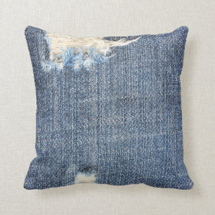 Ripped Jeans Faux Kijk Pillow Kussen