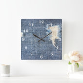 Ripped Jeans Kijk Vierkante Klok (Huis)