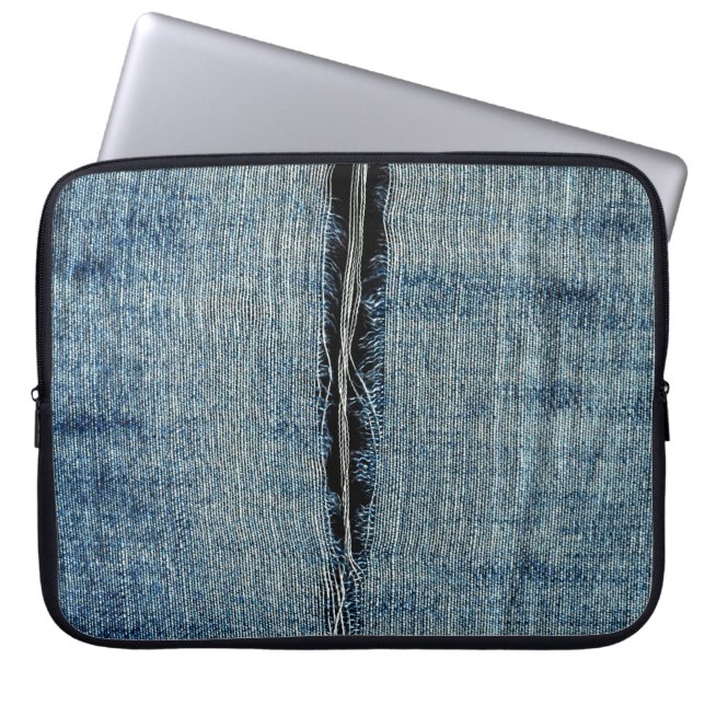 Ripped Jeans Laptop Sleeve (Voorkant)