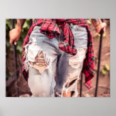 Ripped Jeans & Tattoo poster (Voorkant)